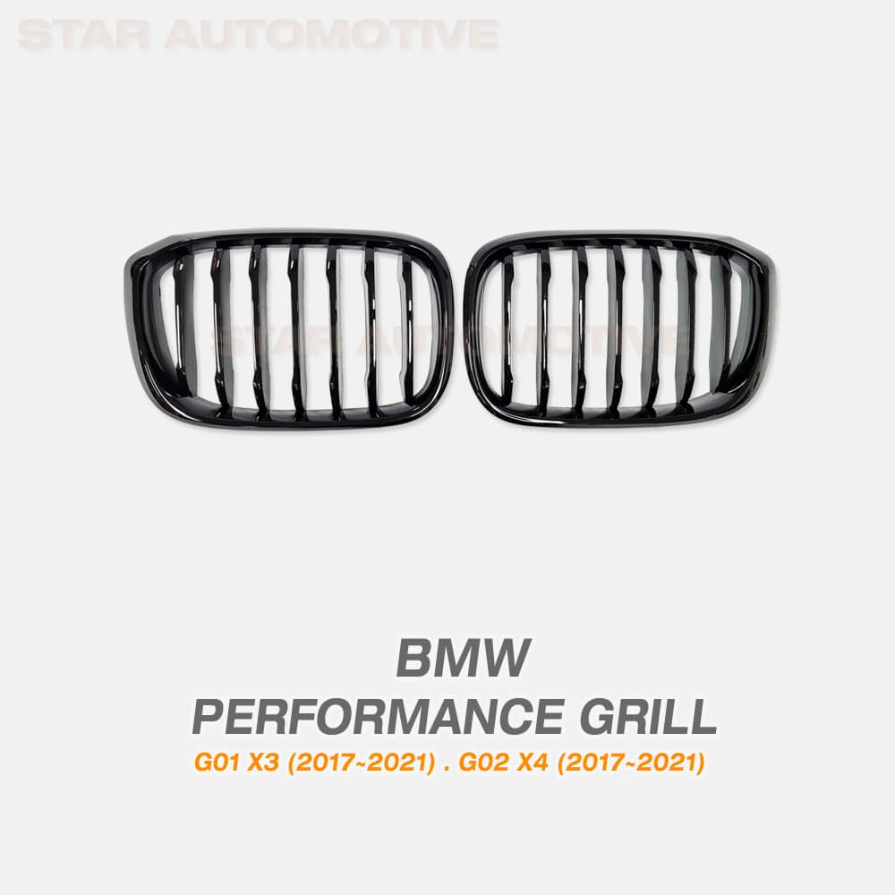 BMW G01 X3 G02 X4 퍼포먼스 1줄 그릴 유광 블랙