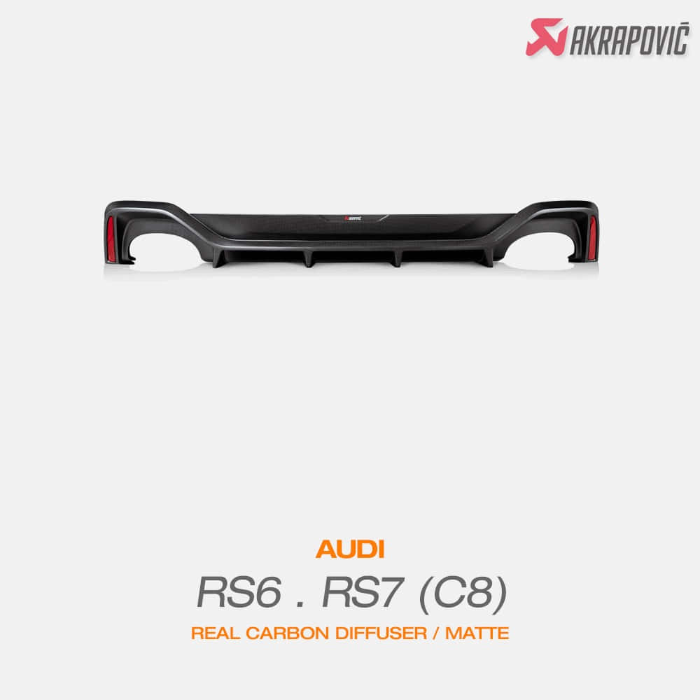 아크라포빅 아우디 RS6 RS7 C8 카본 디퓨져 무광