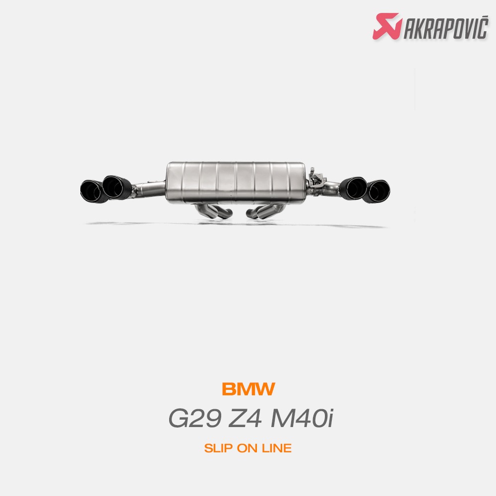 아크라포빅 BMW G29 Z4 M40i 슬립온 라인 카본팁