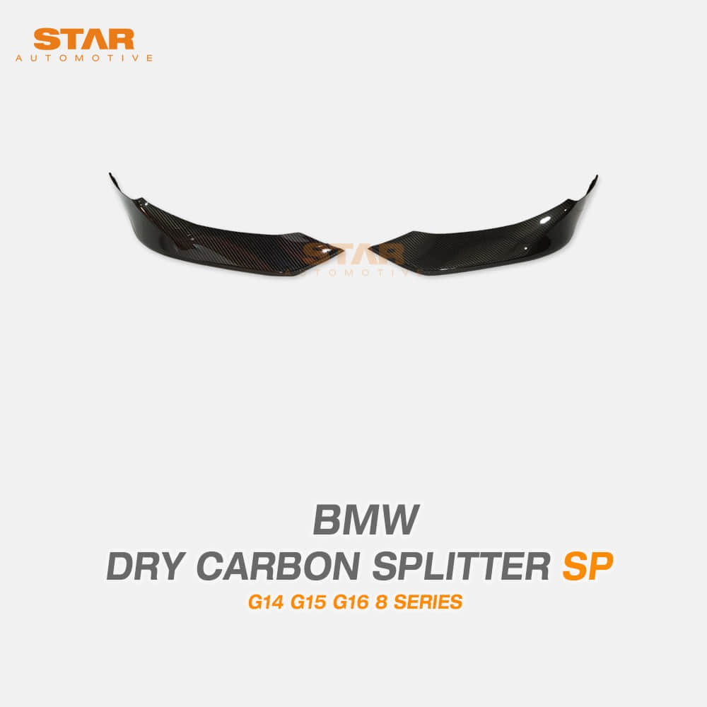 BMW G14 G15 G16 8시리즈 SP 드라이 카본 프론트 범퍼 스플리터