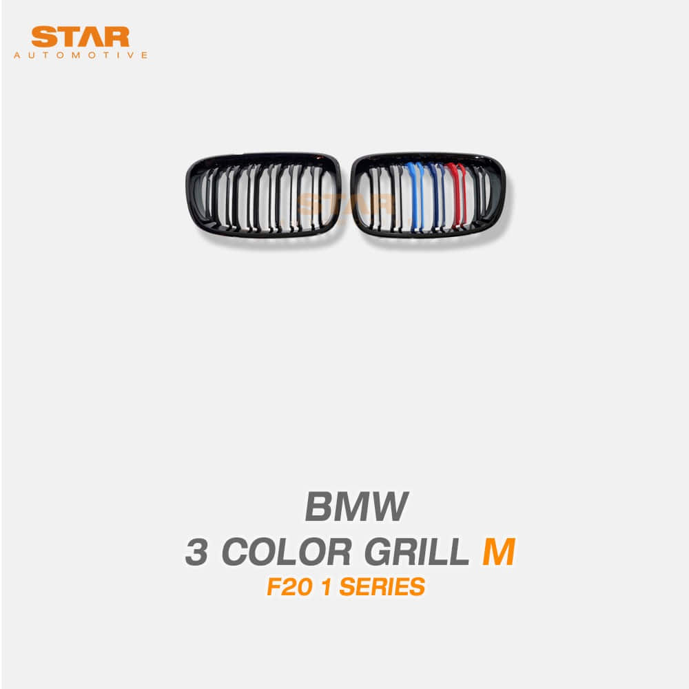 BMW F20 1시리즈 전기형 M 2줄 삼색 그릴 유광