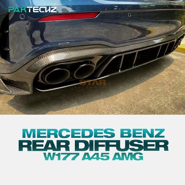 PAKTECHZ MERCEDES BENZ 벤츠 W177 A45 AMG 리어 디퓨져 드라이 카본