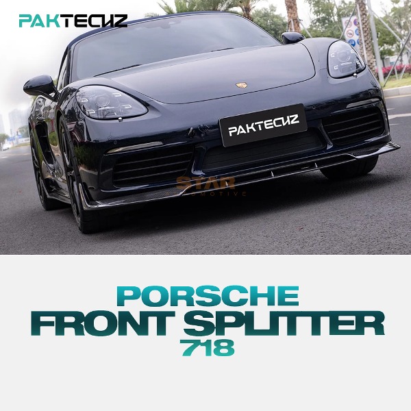 PAKTECHZ PORSCHE 포르쉐 718 프론트 스플리터 드라이 카본