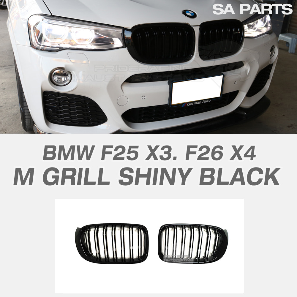 BMW F25 X3 LCI F26 X4 M 퍼포먼스 그릴 유광 블랙