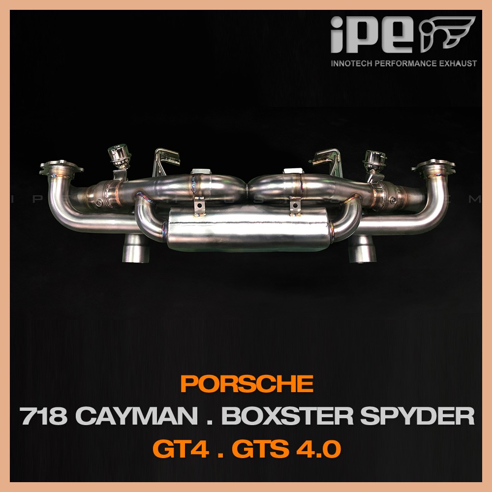 IPE 포르쉐 718 카이밴 박스터 스파이더 GT4 GTS 4.0 가변 배기